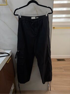 Womens Black Cargo Jogger Pants – Utility Style